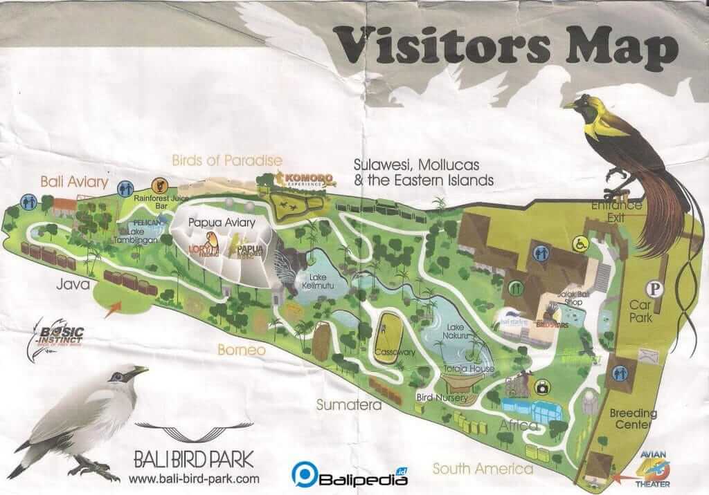 Peta Bali Bird Park