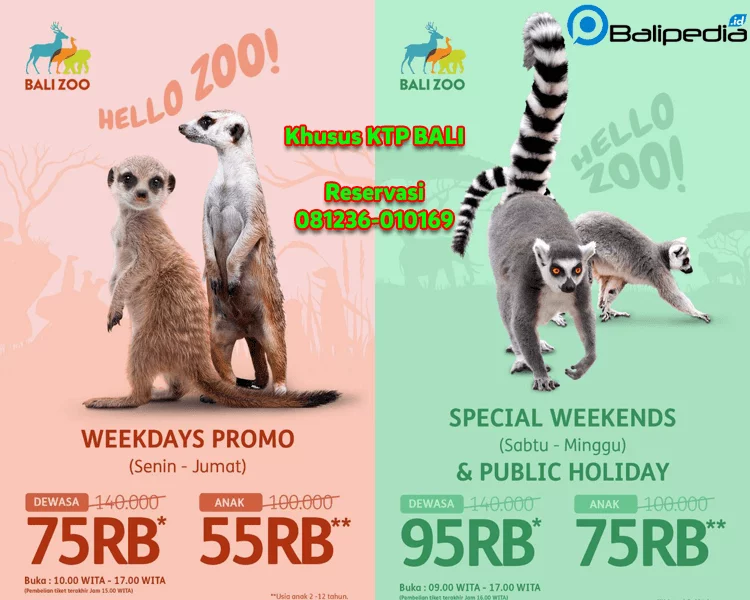 Harga Promo Bali Zoo Park