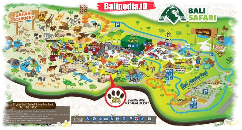 Peta Bali safari